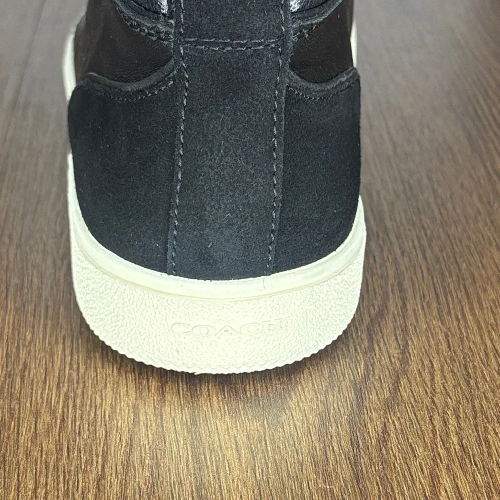 Coach Black Leather High Top Sneakers Men’s Size 10